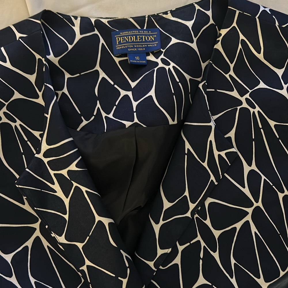 Pendleton Silk Jacket Size 16 - Picture 4 of 6